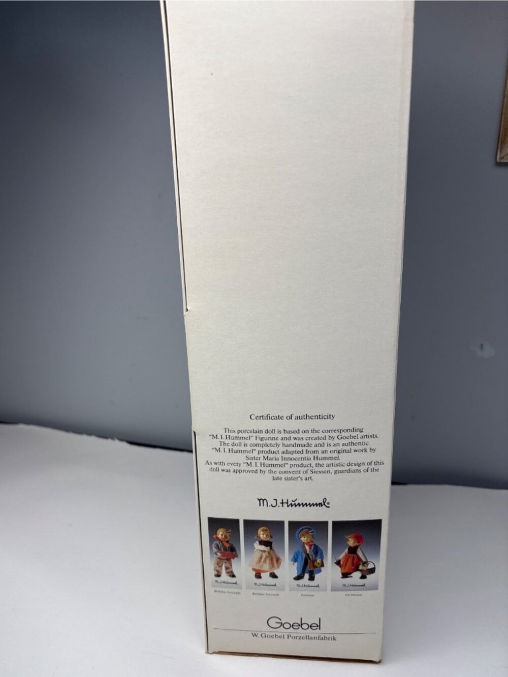 M.I. Hummel Postman Doll Porcelain Goebel Blue Outfit w/ Box Collectible 16" - Picture 9 of 16